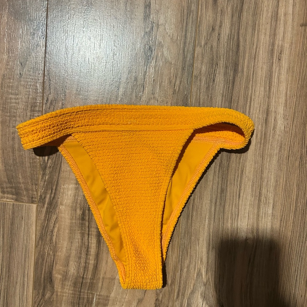 La Hearts Bright Orange Bikini Bottom